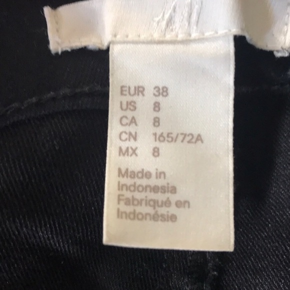 H&M black high waisted skinny jeans - Picture 3 of 3